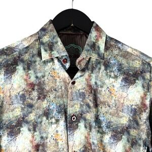 Luchiano Visconti Mens Dress Shirt Sz S Small